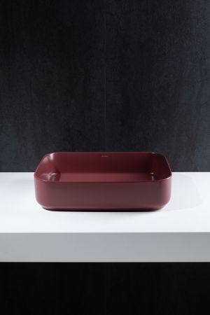 Раковина накладная Allen Brau Fantasy 50 4.11021.BD бордо, артикул 4.11021.BD