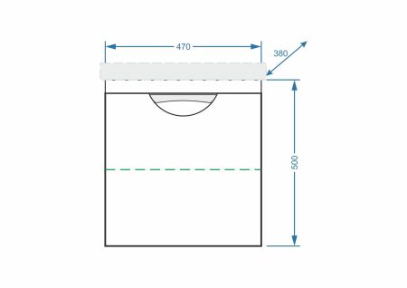 Тумба подвесная "Норина 50", Сомо 50