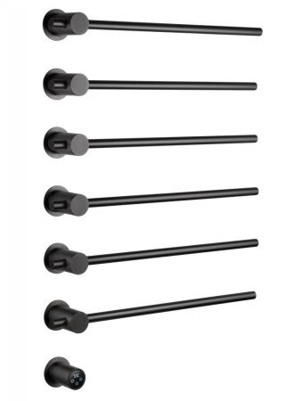 Полотенцесушитель электрический встраиваемый WONZON & WOGHAND BADEN, Темный графит (WW-AL366-GM), артикул WW-AL366-GM