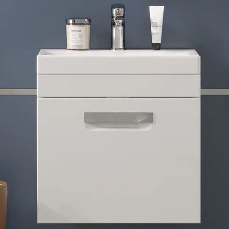 Тумба под раковину подвесная Velvex Estea tp.EST.MOD.50.1Y, 50 см, артикул tp.EST.MOD.50.1Y