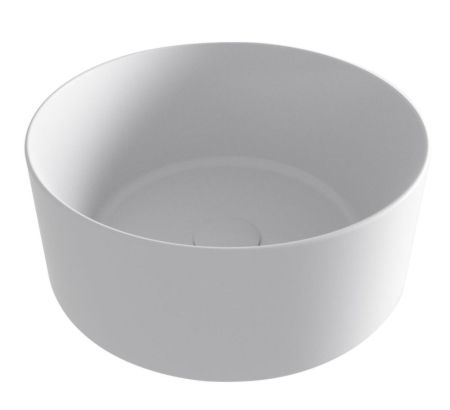 Olympia Open, накладная круглая раковина 40xh17 см, с донным клапаном, цвет белый глянцевый, артикул OPE42TO40001