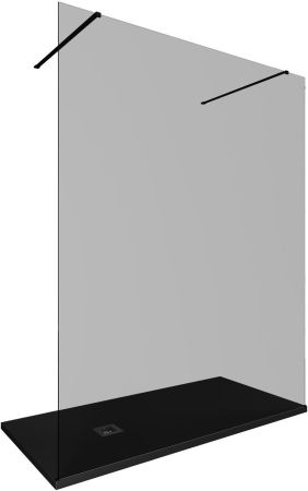 Душевая перегородка Allen Brau Infinity 2 160 3.21058.BBA.T черный браш, артикул 3.21058.BBA.T