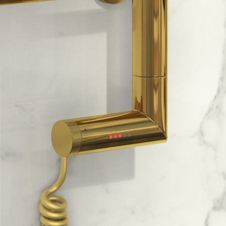 Полотенцесушитель электрический "ЭЛЕГИЯ 2.0" 600х500 / МЭМ правый (Золото), артикул 03-5219-6050