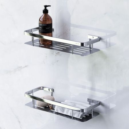 A7453200 Sense L Полка для душа прямая двухъярусная, хром, шт