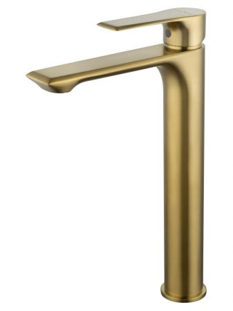 Смеситель для раковины высокий WONZON & WOGHAND BRILLIANT, Брашированное золото (WW-88019079-BG)