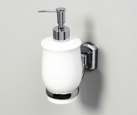 Дозатор для жидкого мыла WasserKRAFT K-24199 Хром Белый Дозатор для жидкого мыла WasserKRAFT K-24199 Хром Белый