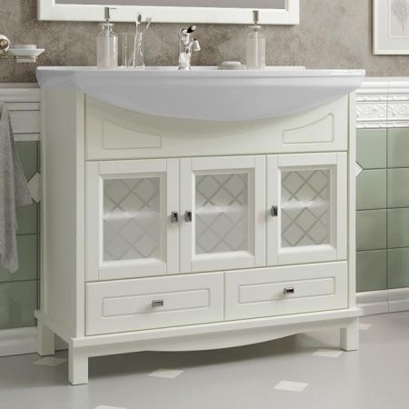 Тумба с раковиной Омега 85 Opadiris Слоновая кость