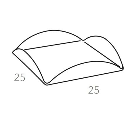 ADJ Подставка для сервировки, 25x25 см., цвет: черный/серый, артикул 0018.01/03