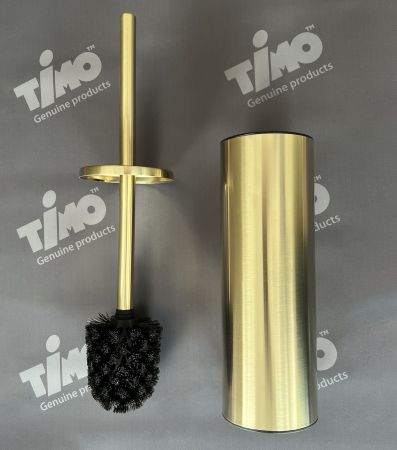 Щетка для туалета напольная Timo Saona 13161/17 золото матовое, артикул 13161/17