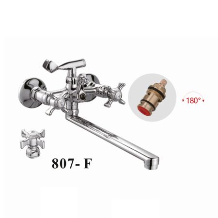 Смеситель для ванны D-Lin D147807-F, хром, артикул D147807-F