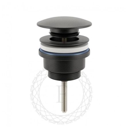 Донный клапан для раковины FILARETE FL75BL, черный, артикул FL75BL