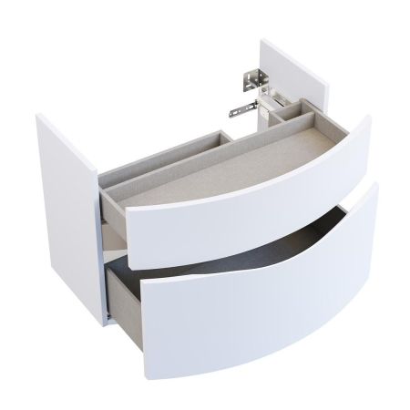 Тумба RIVA 80 см, белая матовая, артикул RV.80\WHT.M