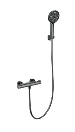 Смеситель для душа с термостатом WONZON & WOGHAND INN 3, Темный графит (WW-B2012-A-BGG), артикул WW-B2012-A-BGG