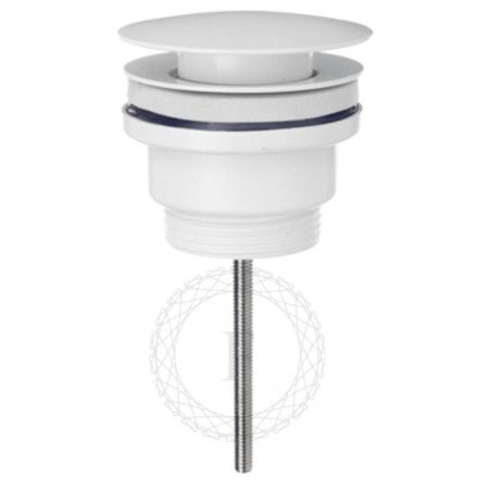 Донный клапан для раковины FILARETE FL75W, белый, артикул FL75W