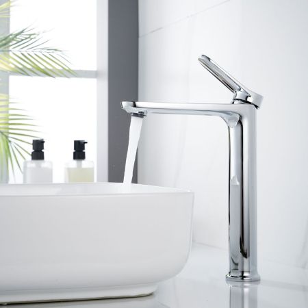 Смеситель для раковины высокий Shevanik S4311, хром, артикул S4311