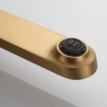 Смеситель для раковины встраиваемый Shevanik S4341G, золотой сатин, артикул S4341G