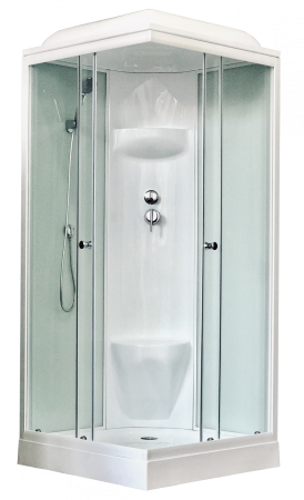 Душевая кабина Royal Bath RB 80HP6-WT (белое/прозрачное), артикул RB80HP6-WT