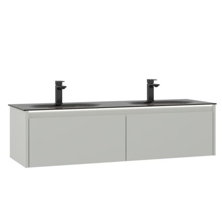 Тумба с раковиной ORKA Lisbon 130 подвесная, кашемировый матовый, артикул 5001441