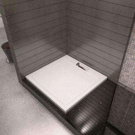 Душевой поддон из искусственного камня RGW GWS-21 80x100x3,5 Белый