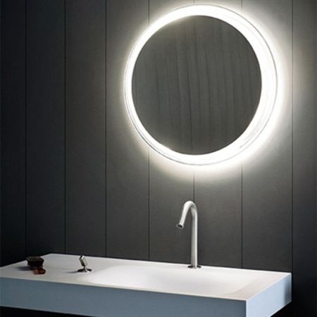 Agape Solid Круглое зеркало d60.5x12 см с подсветкой, цвет: металл Agape Solid Круглое зеркало d60.5x12 см с подсветкой, цвет: металл