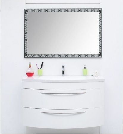 Тумба с раковиной De Aqua Лонг 120 белый, артикул 00212711