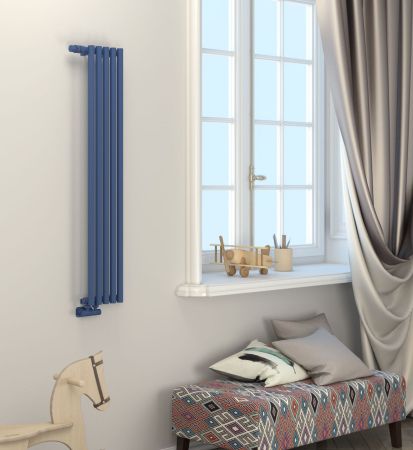 Отопительный радиатор ЭСТЕТ-0 н/ж EU50 левый 1200х135 / 3 сек (БЕЛЫЙ)