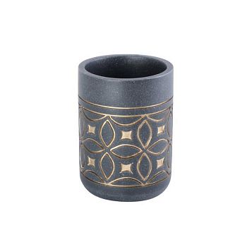 Стакан для ванной комнаты FIXSEN COIN FX-250-3, серый/золотой