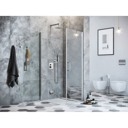 Душевое ограждение EXCELLENT Mazo 90х90 квадрат две двери (хром)