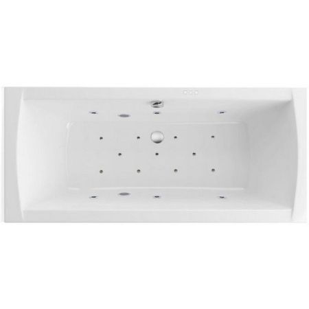 Ванна EXCELLENT Aquaria Lux 180x80 "RELAX" (хром), артикул WAEX.AQU18.RELAX.CR