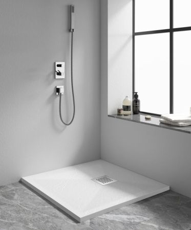 Душевой поддон квадрат STONE TRAY-W (900x900)