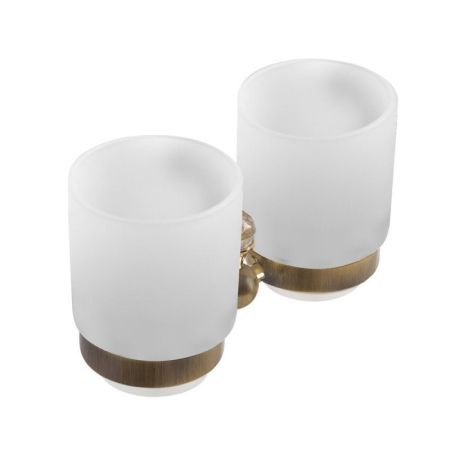 СТАКАН ПОДВЕСНОЙ двойной ART&MAX ANTIC CRYSTAL AM-E-AM-2688SJ, артикул AM-E-2688SJ-Cr