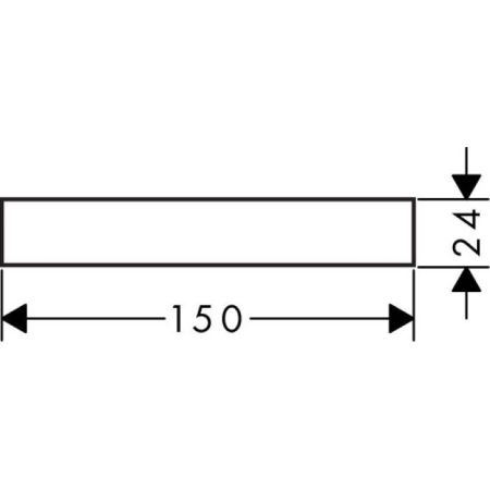 AX  Декоративная накладка 150 мм, цвет: хром, артикул 42890000