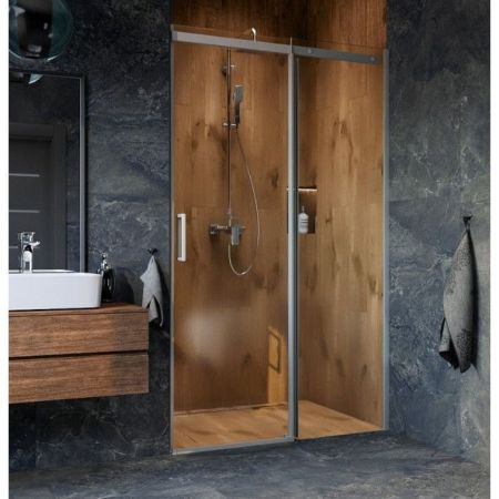 Душевая дверь EXCELLENT Rols 140 см (хром), артикул KAEX.2612.1400.LP1/2 + KAEX.2612.1400.LP2/2