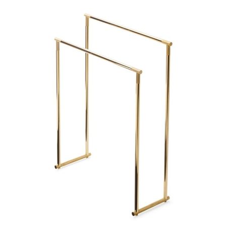 Decor Walther Club Полотенцедержатель 87см., напольный, двойной, цвет: золото/ золото, артикул 0509320