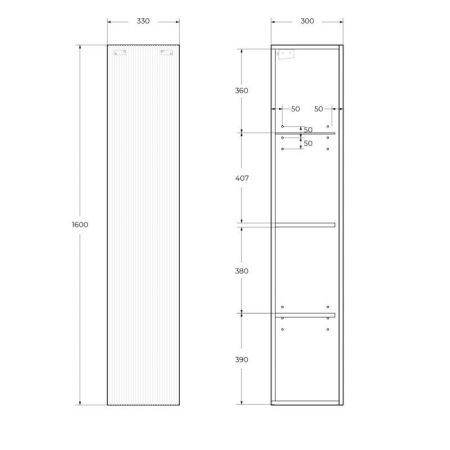 Шкаф подвесной BELBAGNO UNO 1600 арт. UNO-1600-1A-SC-AO, артикул UNO-1600-1A-SC-AO