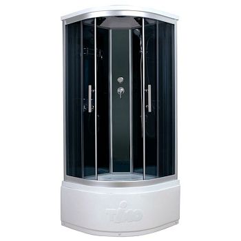 Душевая кабина Timo Standart T-1100 P 100x100 без гидромассажа профиль Хром стекло тонированное