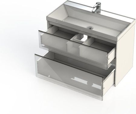 Тумба под раковину Aquanet Гласс 90 белый, артикул 00196960