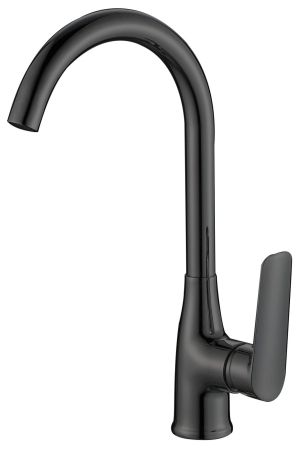 Смеситель Lagos Black для кухни, R-излив, артикул: LG519B