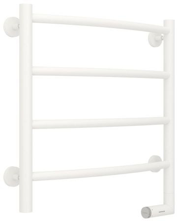 Полотенцесушитель электрический "ГАЛАНТ 2.0" 500х500 / МЭМ правый (Матовый Белый)