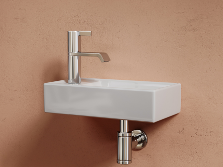 Умывальник подвесной прямоугольный (чаша справа, отверстие под смеситель слева) Элемент (Element) 407x217x100, артикул CN6051R