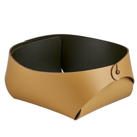 ADJ Корзинка Flora, 15x15xH7 см., цвет: горчичный/оливковый, артикул 0041.40/55