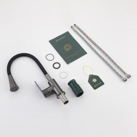 Смеситель для кухни Splenka S05.43.09, графит, артикул S05.43.09