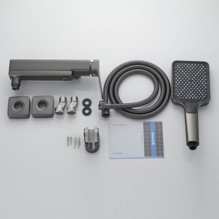 Смеситель для ванны Shevanik S9952T, оружейная сталь, артикул S9952T