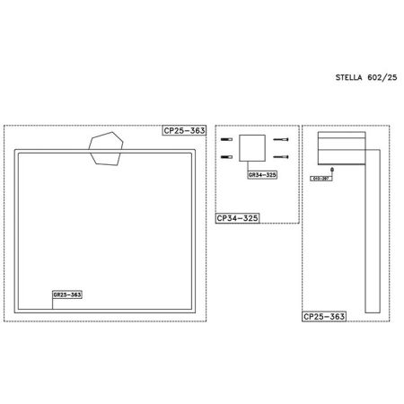 Stella Stella Полотенцедержатель - кольцо настенный квадратной формы 25 см 602/25 цвет: хром, артикул ST 10033 CR00