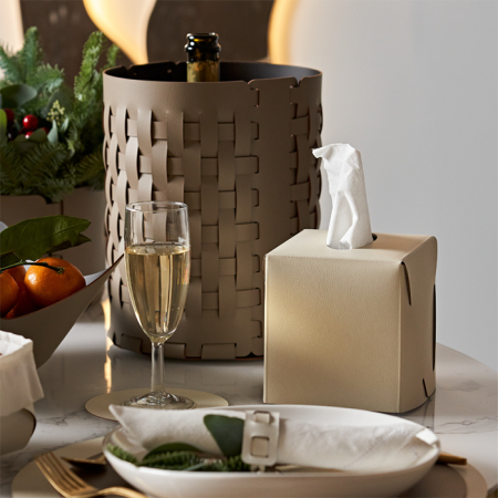 ADJ Корзина Bottega, D20xH25 см., цвет: капучино/шоколад, артикул 1525.04/06