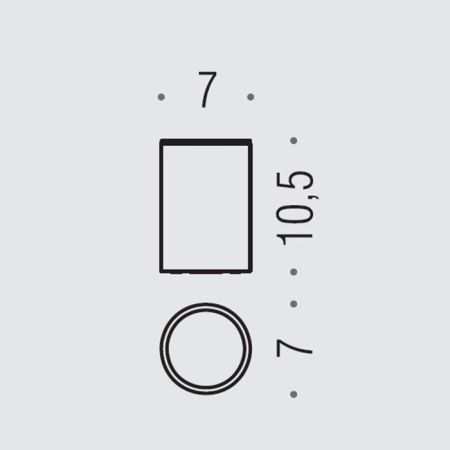 Colombo Plus/Mini Стакан настольный, цвет: цвет: чёрный матовый, артикул W4941.NM