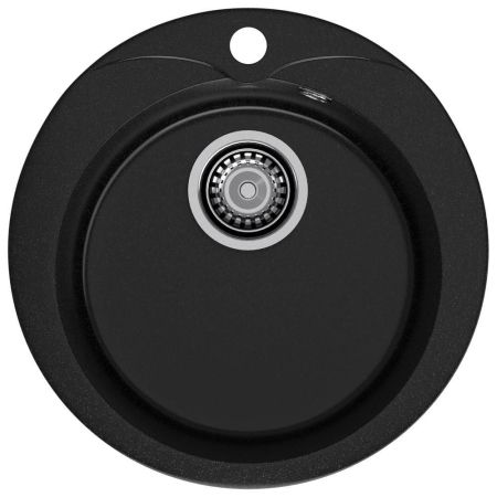 Кухонная мойка GranFest RONDO 480, черный, артикул R-480 черный