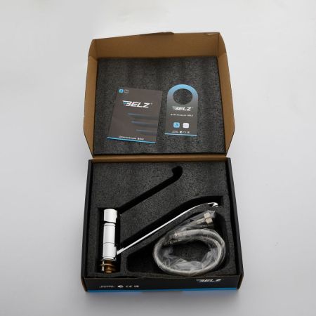 Смеситель для кухни с хирургической ручкой BELZ B70019, хром