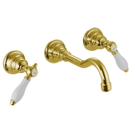 Fima Carlo Frattini Herend Смеситель для раковины, встраиваемый, излив: 19.9см., цвет: золото, артикул F5401L/5OR