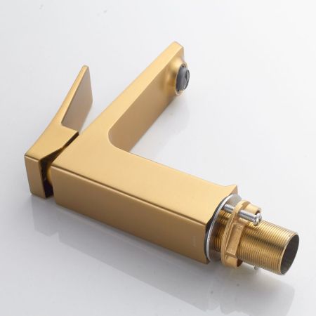 Смеситель для раковины Shevanik S4401G, золотой сатин, артикул S4401G